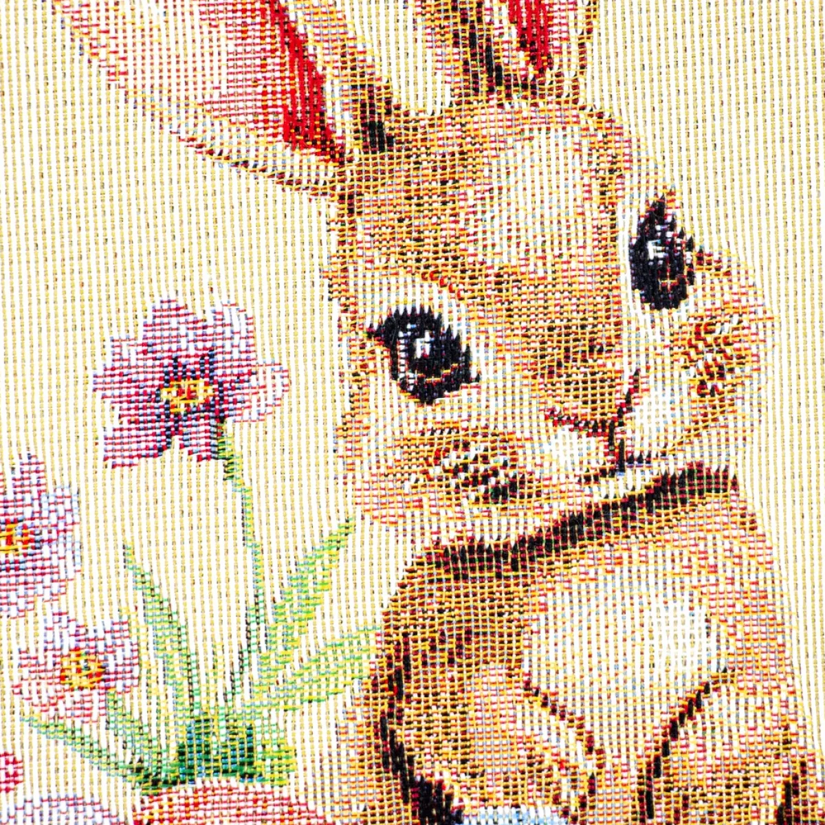 Giesse Scampoli Tovaglie Fantasia>Tovaglia piazzata 100x100 Pasqua fiorita