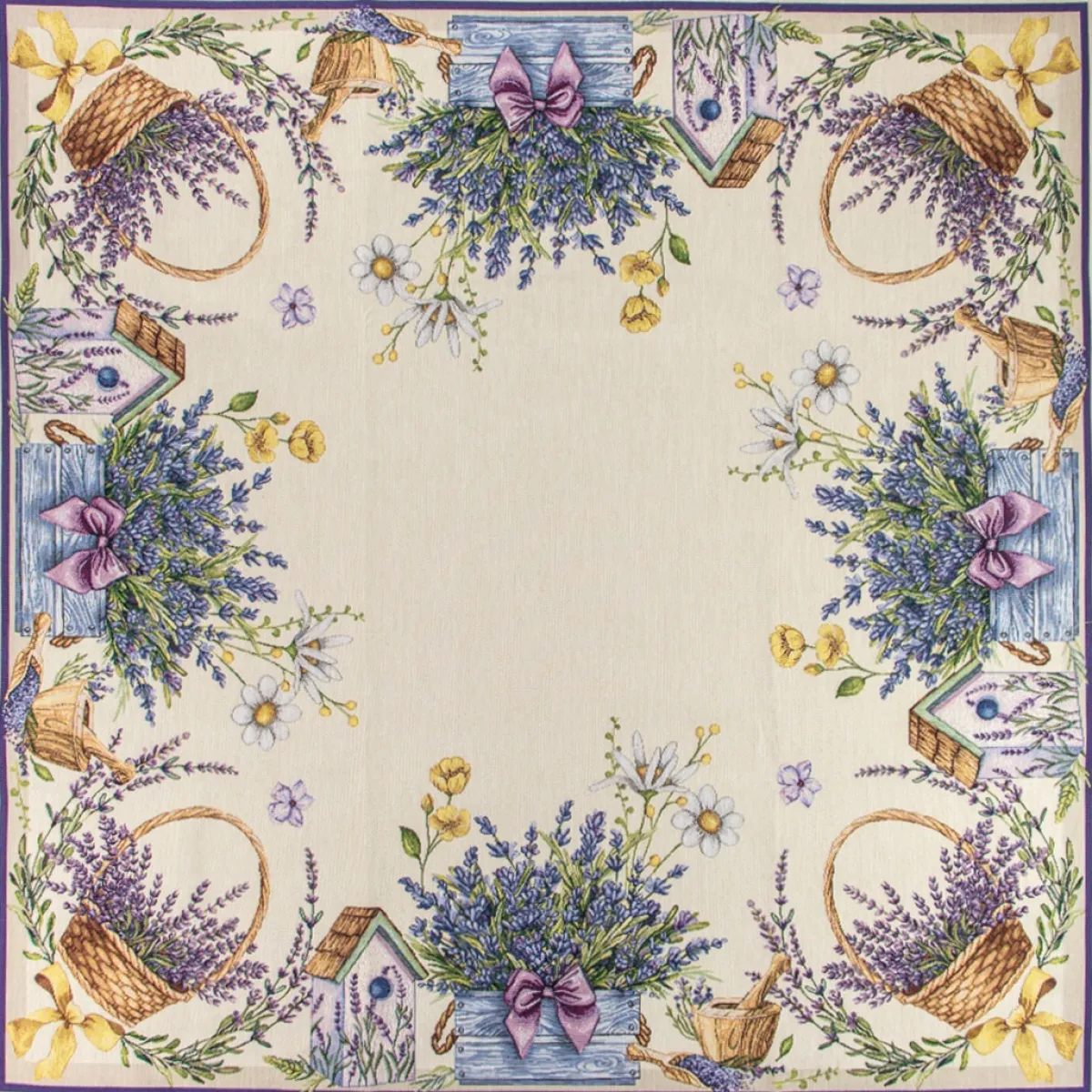 Giesse Scampoli Tovaglie Fantasia>TOVAGLIA PIAZZATA 100X100 PROVENZA