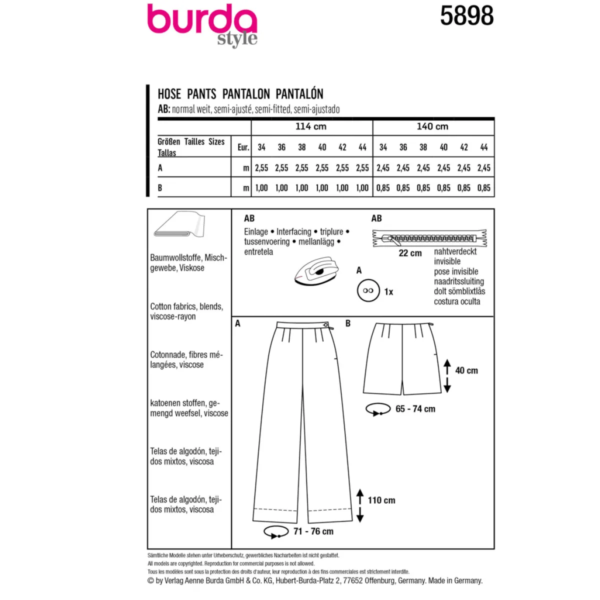 Giesse Scampoli Pantaloni>Trousers/Pants
