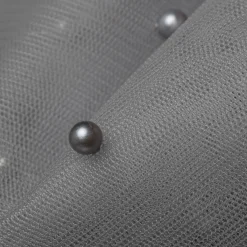 Giesse Scampoli Tulle & Tessuti Rete|Pizzi E Tessuti Ricamati>TULLE CON PERLINE NAVE