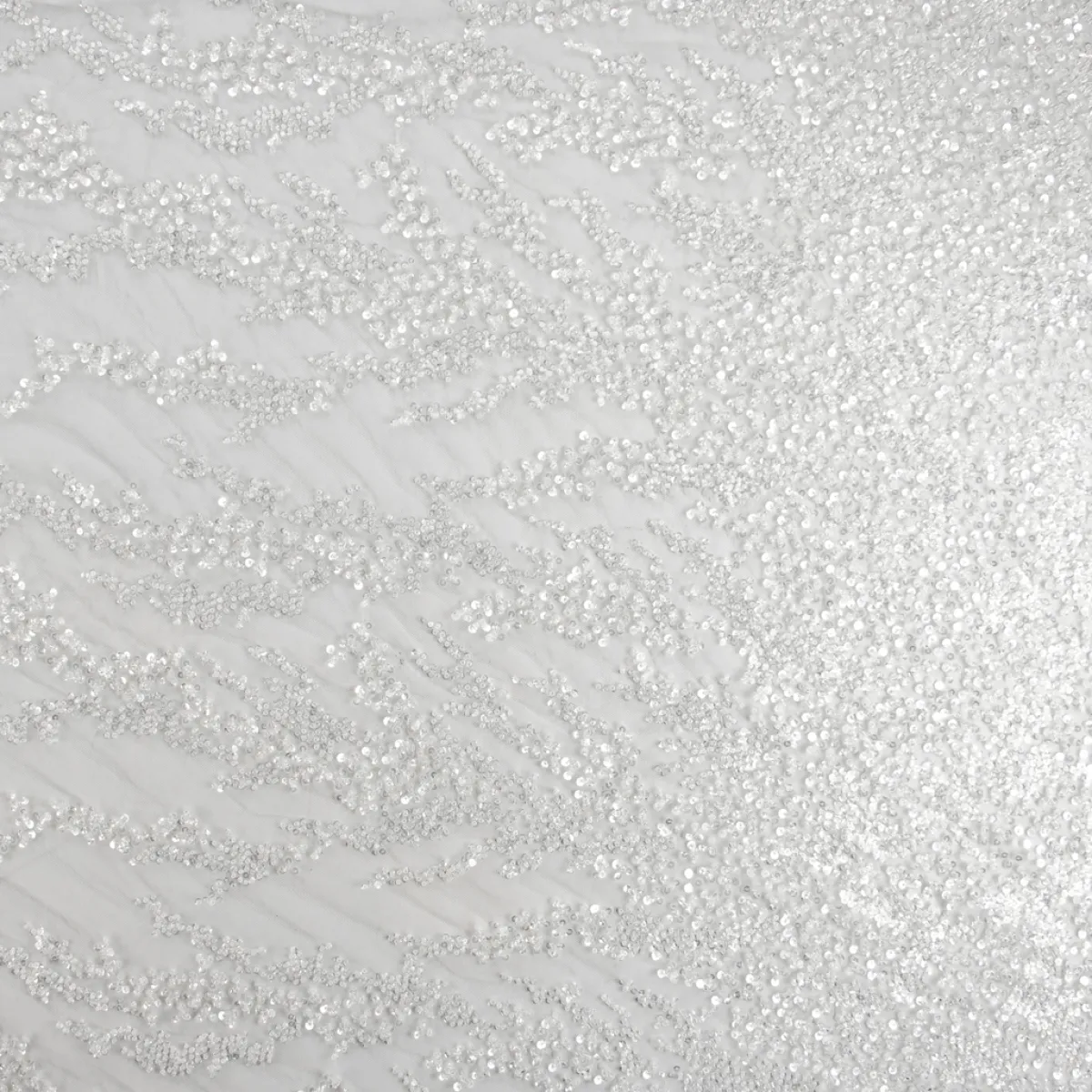 Giesse Scampoli Tessuti In Pizzo|Tessuti Tinta Unita>TULLE RICAMATO CON PERLINE LIMOGES SPOSA