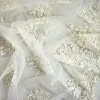Giesse Scampoli Pizzi E Tessuti Ricamati>TULLE RICAMATO PERLINE E PAILLETTES