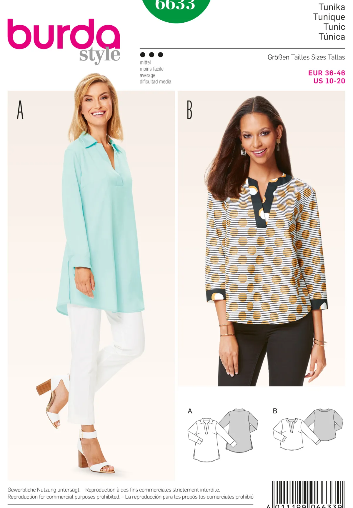Cartamodelli Burda Top>tunica