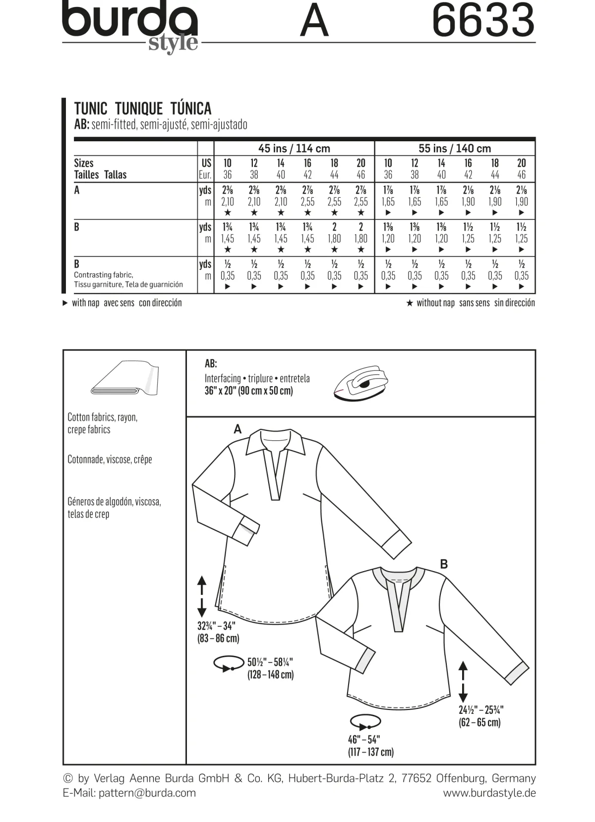 Cartamodelli Burda Top>tunica