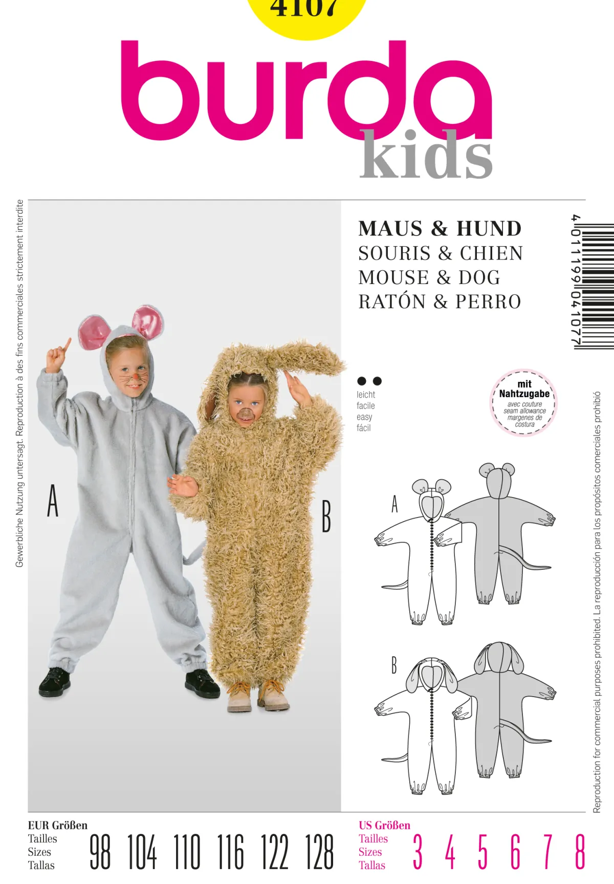 Cartamodelli Burda Neonati|Bambini>tuta
