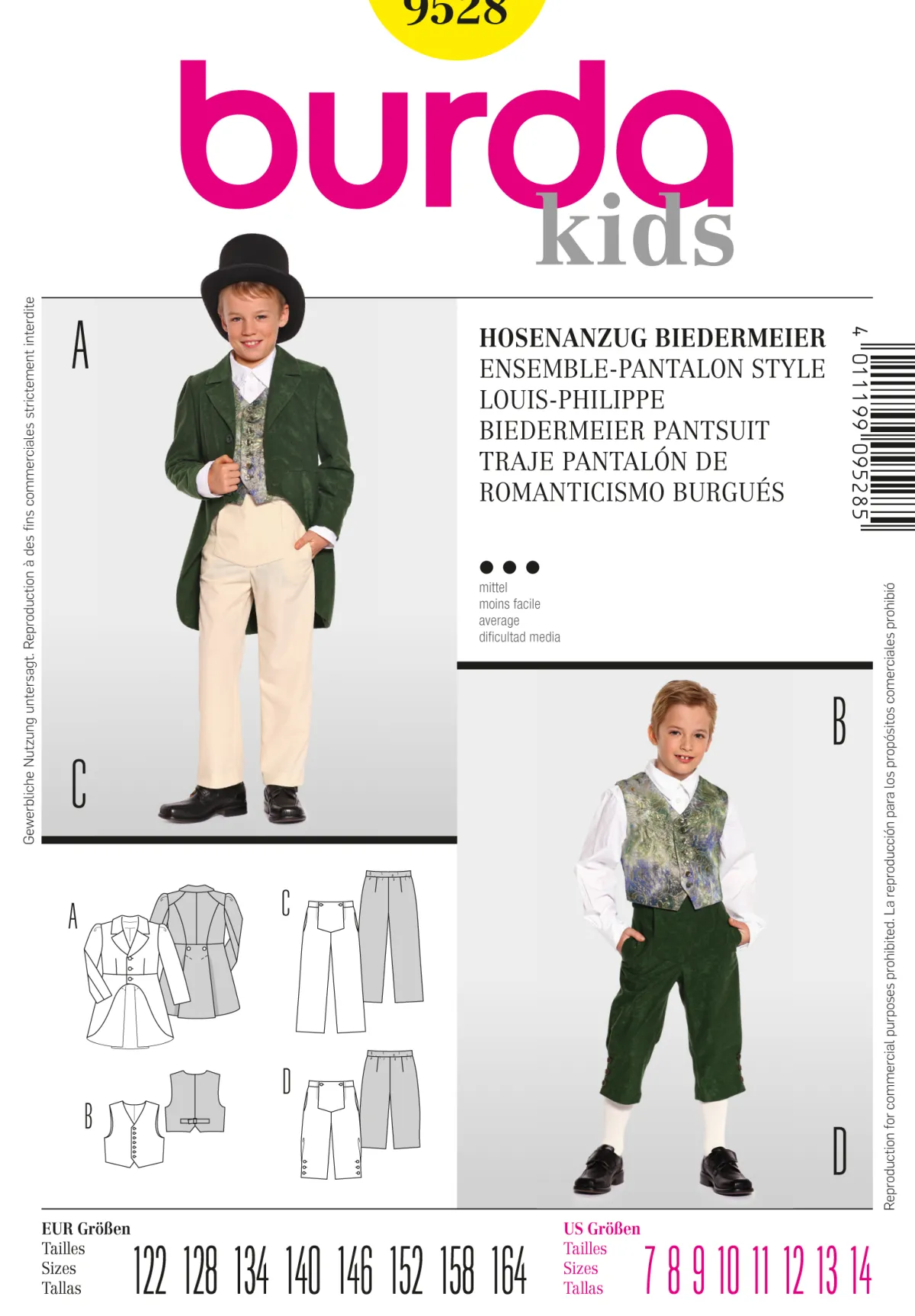 Cartamodelli Burda Neonati|Bambini>Tuta sportiva Biedermaier