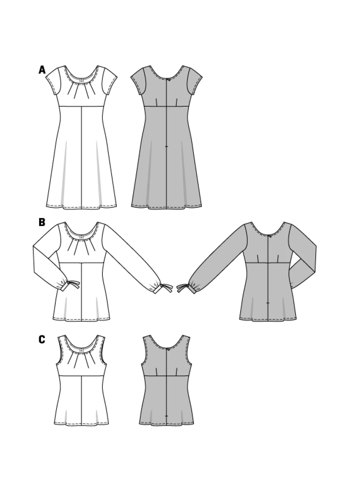 Cartamodelli Burda Top|Abiti>Vestito, camicetta