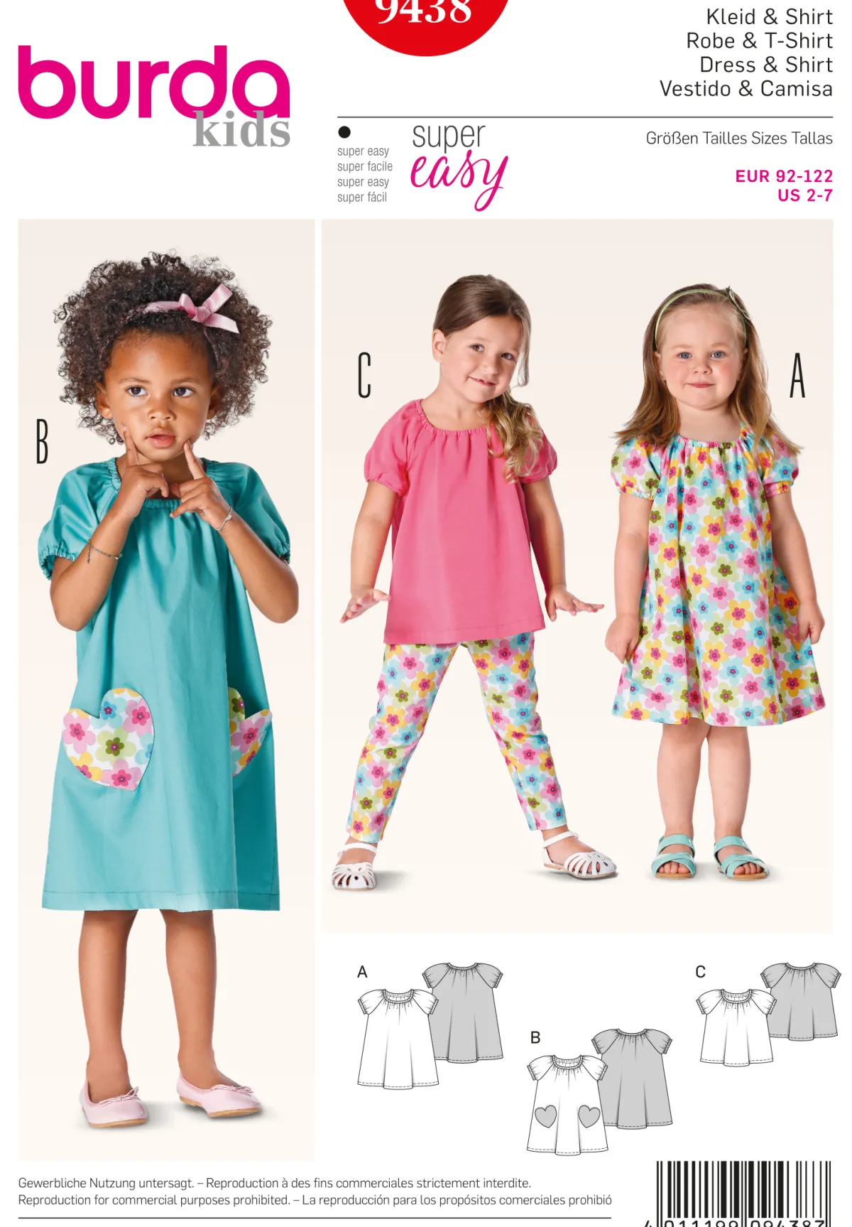 Cartamodelli Burda Neonati|Bambini>Vestito e camicia