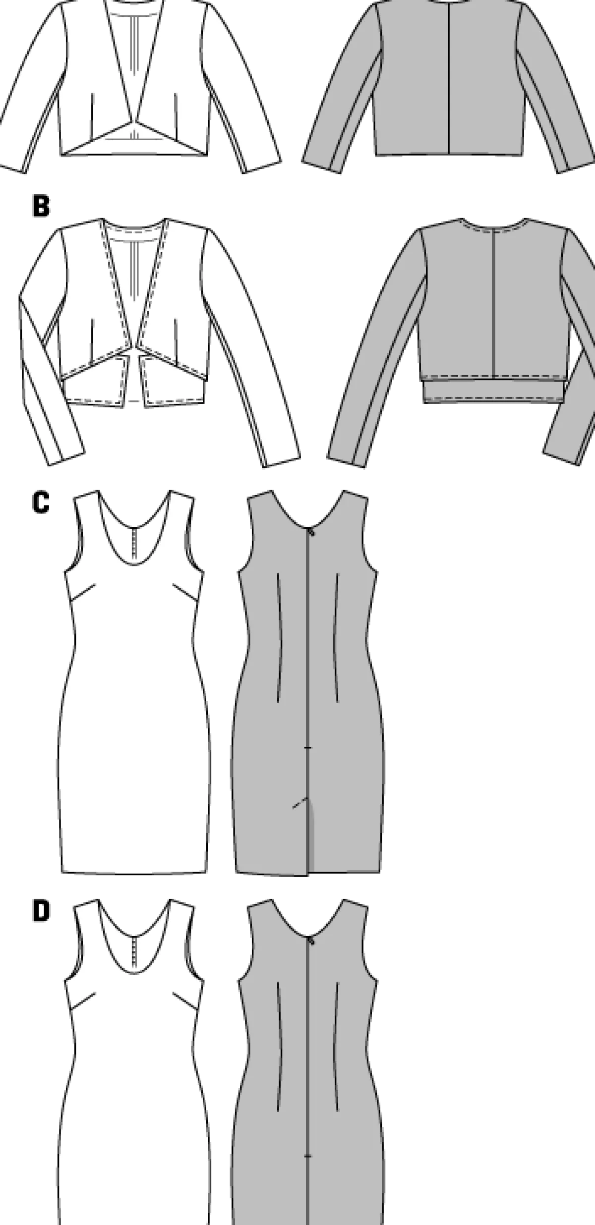 Cartamodelli Burda Abiti>Vestito, giacca