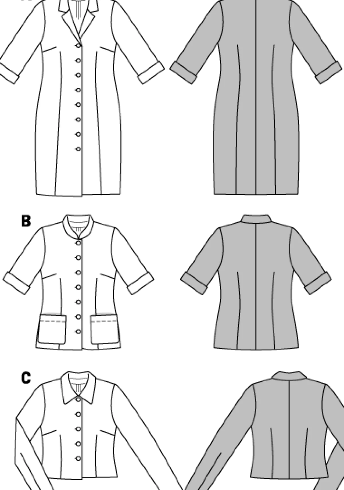 Cartamodelli Burda Giacche|Abiti>Vestito, giacca