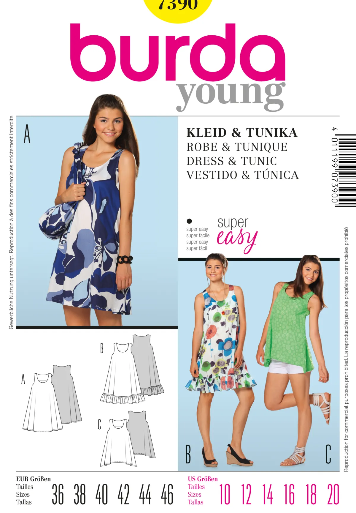 Cartamodelli Burda Abiti>Vestito - Tunica