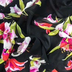 Giesse Scampoli Fantasie Moda>VISCOSA CREPE NICOLETTA FIORATO