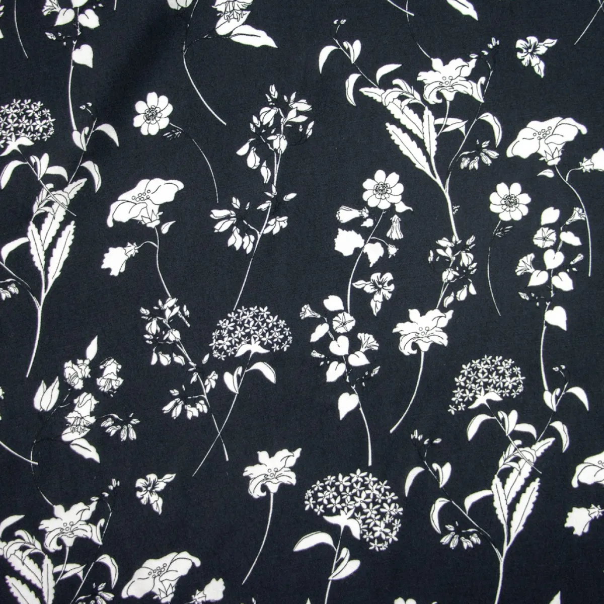 Giesse Scampoli Fantasie Moda>VISCOSA CREPE NICOLETTA FIORI DI CAMPO