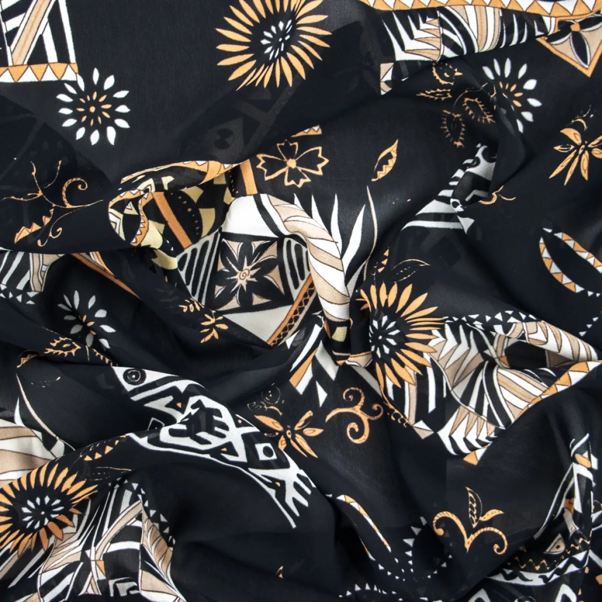 Giesse Scampoli Fantasie Moda>VISCOSA CREPE NICOLETTA TRIBAL
